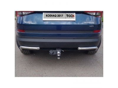 Фаркоп ТСС шар E нержавеющий для Skoda Kodiaq 2017-2021